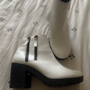 White Ankle Booties